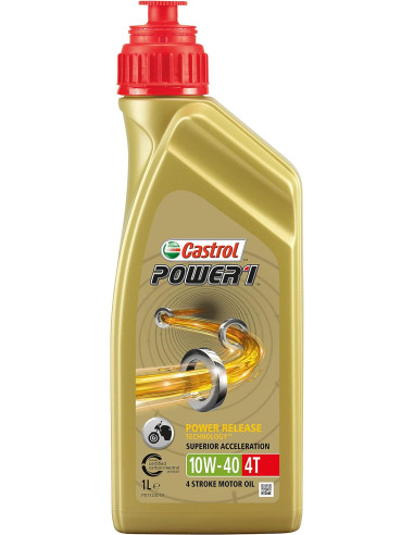 Castrol Power 1 Release 2T 10W40: Olio Motore Semi-Sintetico per Moto 2T