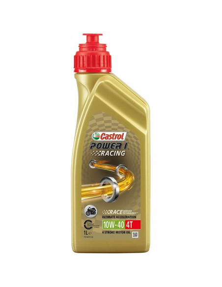 Castrol Power 1 Racing 4T 10W40: Olio Motore Sintetico per Moto 4T Prestazioni Massime
