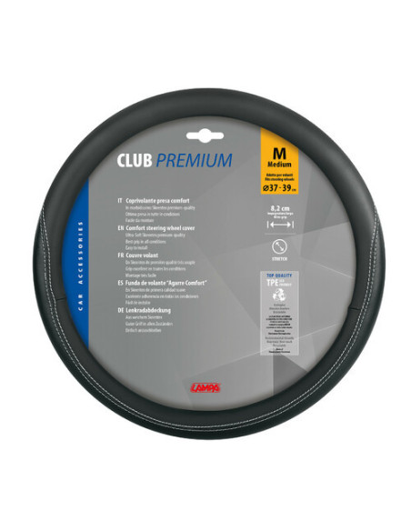 Club, coprivolante in Skeentex - M - Ø 37/39 cm - Nero