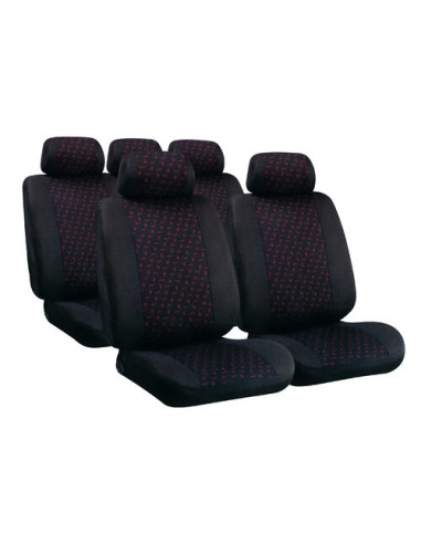 Glamur, set fodere coordinate in jacquard - Nero