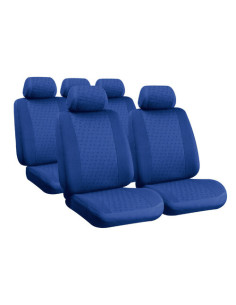Glamur, set fodere coordinate in jacquard - Blu