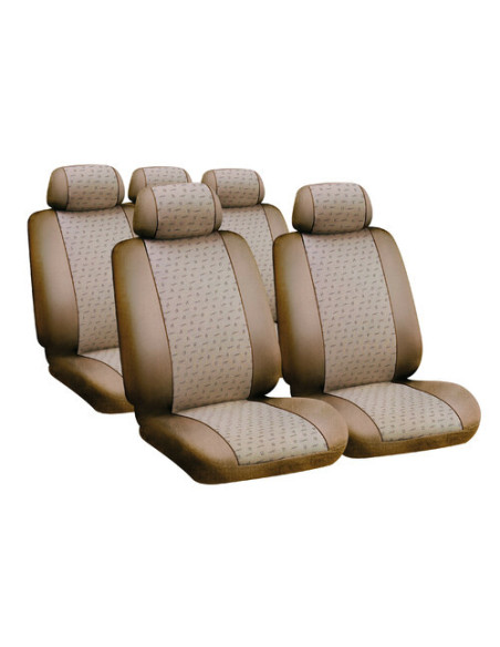 Glamur, set fodere coordinate in jacquard - Beige