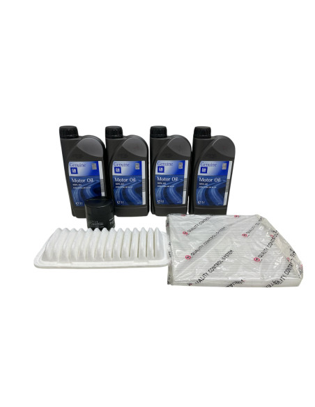 Kit tagliando Toyota Yaris I dal 2000 al 2006  - 3 filti + 4 lt olio GM 10w40