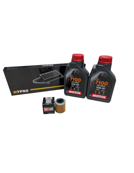 Kit tagliando per Piaggio Beverly 400 HPE dal 2021 al 2014 con filtro olio/aria + olio Motul 7100 10w40