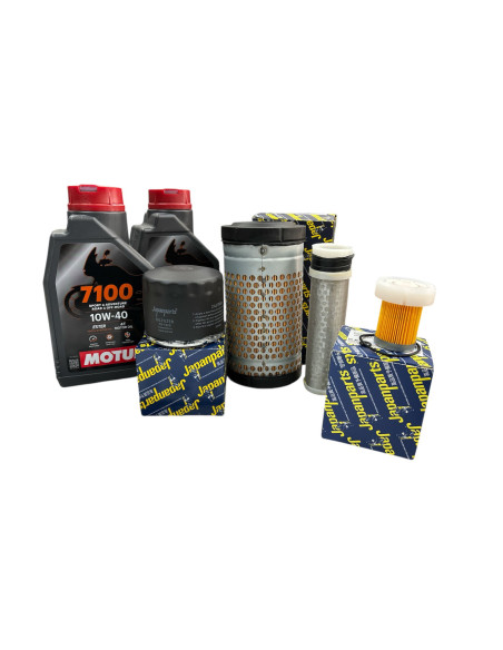 Kit tagliando filtri AIXAM KUBOTA CITY COUPE' 2016 KFZ482 + olio MOTUL 7100 10W40