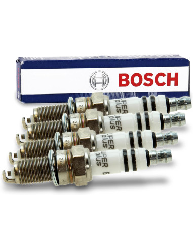 Bosch 4x Originale 0242135515 candela d'accensione Super Plus YR7DC+
